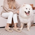 thumbnail image 2 of Ecetana Womens Fuzzy Slippers Memory Foam Closed Back Non-Slip House Slippers for Women, 2 of 8