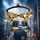 thumbnail image 1 of Platillos de tambor Hi Hat Pandereta Hugo 6 pares de campanas de Metal, 1 of 10