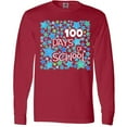 thumbnail image 3 of Inktastic 100 Days of School Stars in Blue Long Sleeve T-Shirt, 3 of 5