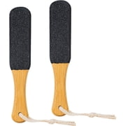 2 Pcs Foot Scrubber Hard Skin, Pumice Stone Pedicure Rasp, Foot File, Foot Pumice Stone for feet,Removing Hard Dead Skin, Calluses andCracked Heels (Black)