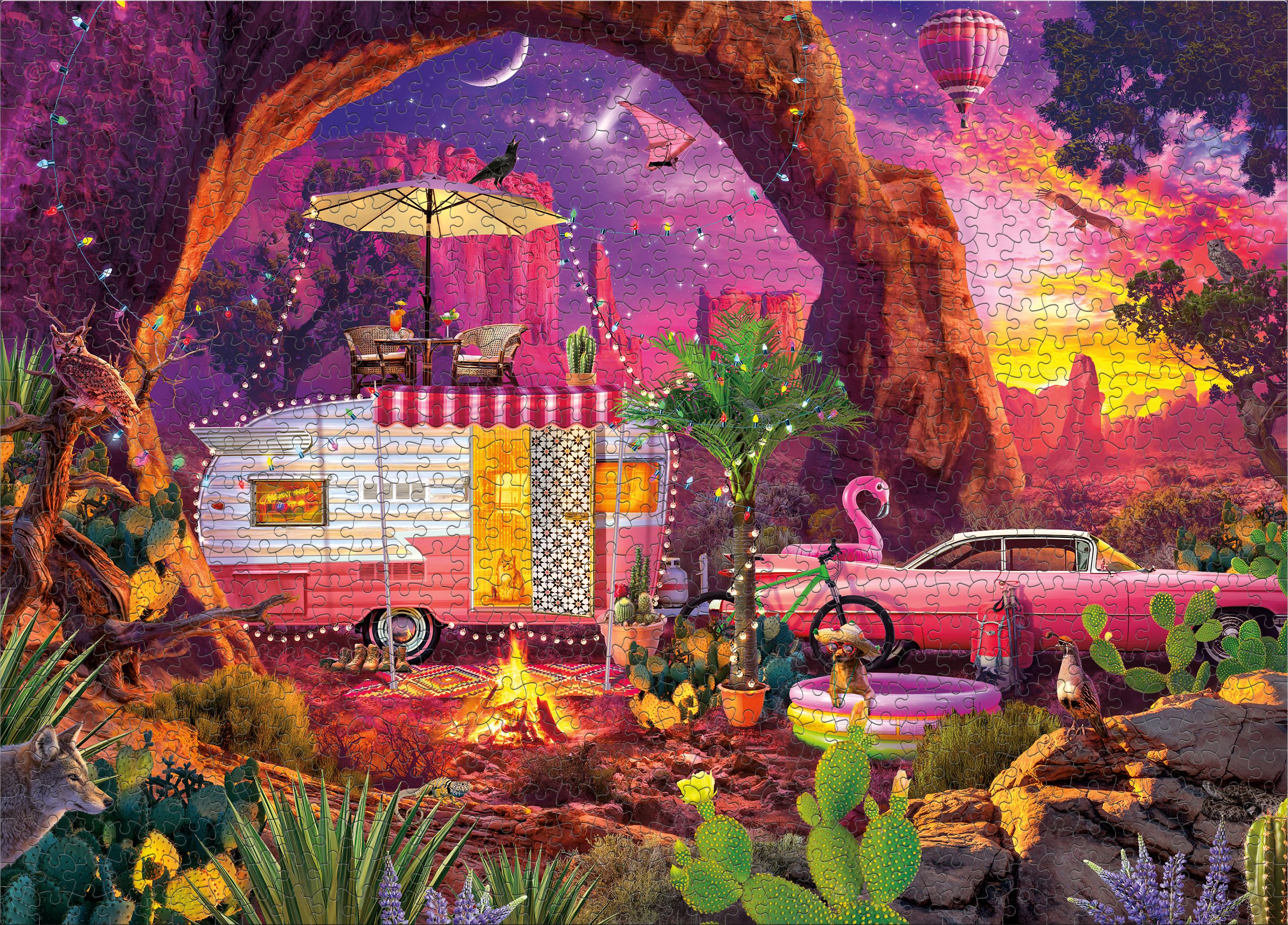 Ceaco Desert Paradise Jeff Haynie 500 Piece Interlocking Jigsaw Puzzle