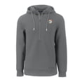 thumbnail image 2 of Men's Cutter & Buck Gray Miami Dolphins Throwback Roam Eco Half-Zip Recycled Pullover Hoodie, 2 of 3