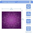 thumbnail image 4 of Violet Purple Mandala Washcloth 12x12in Set, 6 Pack Absorbent Cotton Towel Square Kitchen Dishes Towels, Soft Cleaning Face Hand Towel Fast Drying Wash cloth, 4 of 7