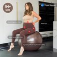 thumbnail image 3 of Pelota de parto BABYGO 65 cm, set de yoga y ejercicio para embarazo, 3 of 9