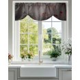 thumbnail image 2 of Halloween Tie Up Valances Curtain, Adjustable Kitchen Valances for Windows Decor, Rod Pocket Short Curtains Set for Bedroom/Bathroom, 60"x18", 2 of 8