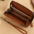 thumbnail image 5 of TAZAG wallet long men's genuine leather hand cell phone bag dual-use long clip zipper wallet, 5 of 7