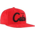 thumbnail image 3 of Men's Mitchell & Ness Red Chicago Cubs Corduroy Snapback Hat, 3 of 4