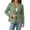 Green, variant on Women's Dress Blazer Cropped Notched Lapel Suit Jakcet with Two Button Smart Casual Blazers for Women Olive Green 3XL