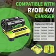 thumbnail image 5 of 1 Pack 8.0Ah Replacement for Ryobi 40v Battery Compatible with Ryobi Battery Fits for Ryobi Battery 40v OP4060 OP4015 OP4026 OP40201 OP40261 OP4030 OP4040 OP40401 OP4050 OP40501 with LED Indicator, 5 of 7