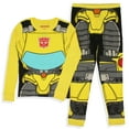 thumbnail image 2 of Transformers Pajamas Boy's Tight Fit Long Sleeve Sleep Pajama Set Loungewear - Optimus Prime Bumblebee, 2 of 7
