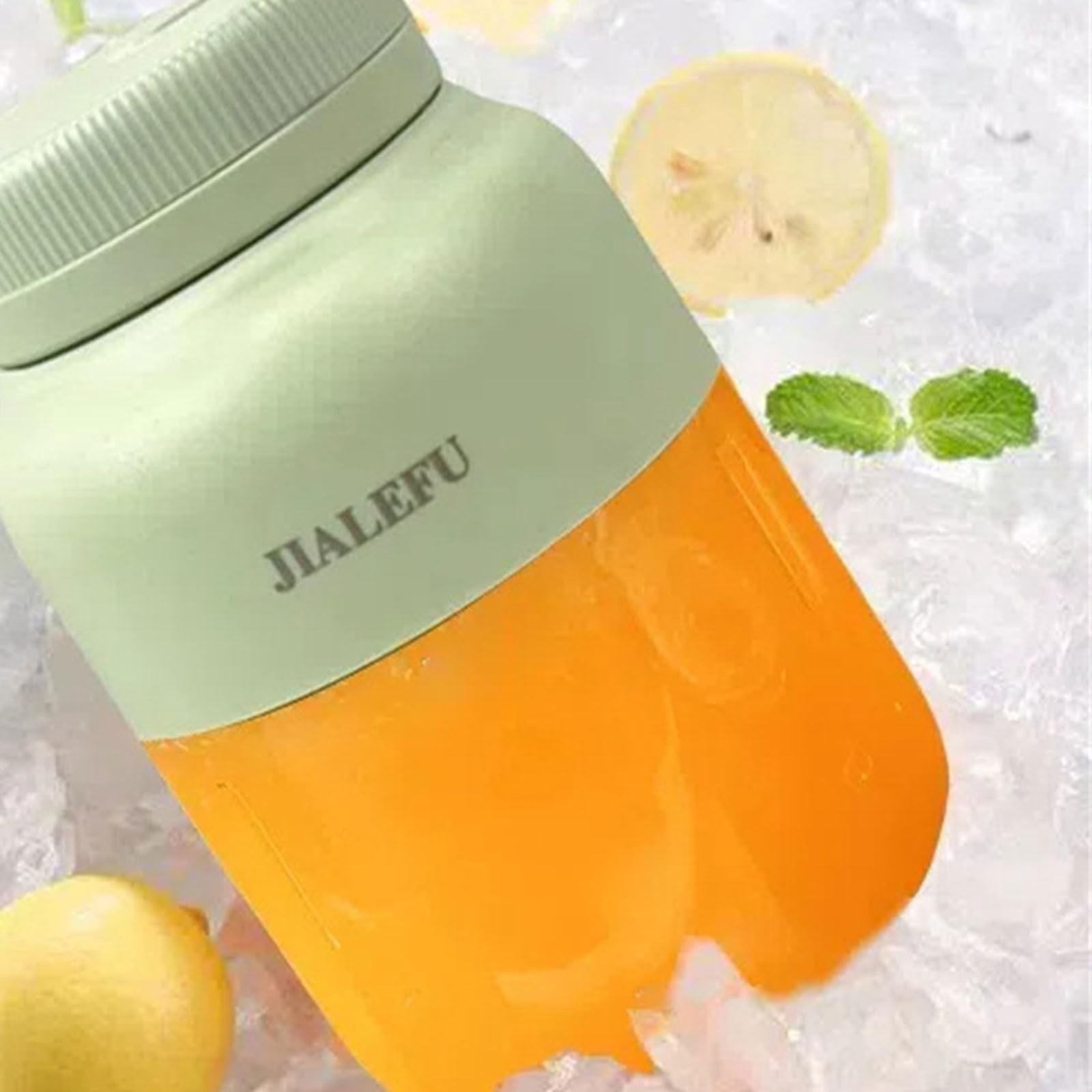 MOQIN Electric Juicer, Rechargeable Juicer Machine with USB Cable, Touch Button, Automatic Orange Lime Lemon Grapefruit Squeezer, Easy to Clean Portable Juicer