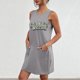 thumbnail image 3 of Vestido de Verano para Mujeres, Vestido de Cuello Redondo sin Mangas de Bolsillo de Impresión de Moda Casual Hecha de 95% Poliéster 5% Spandex para Primavera Verano, Vestido Sexy para Mujeres, 3 of 5