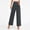 *Dark Gray, variant on ClodeEU Womens High Waist Wide Leg Trousers with Pockets,Office Work Button Trousers Business Pant Dark Gray,Womens Plus S
