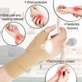 thumbnail image 2 of nipocaio 2 Pairs Thumb Compression Arthritis Gloves Wrist Support Brace Wrist Compression Sleeve Lightweight, 5.9 x 2.6 Inch, 2 of 5