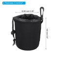 thumbnail image 2 of Bolsa para lente de cámara Uxcell, 3.5" ID x 5.5" H bolsa de lente con cordón y neopreno protector grueso, paquete de 4, 2 of 7