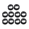 thumbnail image 2 of Paquete de 10 piezas Tijeras de goma para peluquería Tijeras Anillos de Negro Zulema Anillos de dedo Puños, 2 of 8