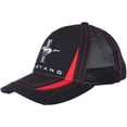 thumbnail image 2 of Ford Mustang Car Auto Racing Cap Mesh Trucker Hat Black Officially Licensed, 2 of 4