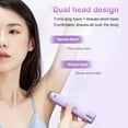 thumbnail image 2 of Electric Bikini Trimer Shaver for Women，2 in 1 Dual-Head Waterproof Shaver Portable Hair Removal Kit for Bikini Underarm Leg Arm Body Face, 2 of 7