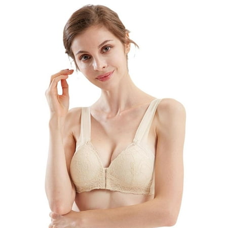 

Ame Women s Large Size Sports Bra Comfort Front Close Sport Bra With Mesh Straps