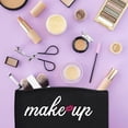thumbnail image 5 of 12pcs Blank DIY Craft Bag Canvas Pencil Case Makeup Canvas Cosmetic Bag Multi-Purpose Travel Toiletry Bag Zipper Bagsstyle:style3;, 5 of 6