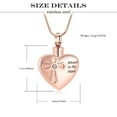 thumbnail image 5 of Heart Cremation Urn Necklace for Ashes Cremation Jewelry with Cross Urn Necklace for Ashes-Urn Jewelry Memorial Necklace Pendant for Ashes, 5 of 9