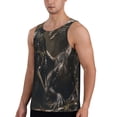 thumbnail image 2 of Qekee Medieval Knight And Dragon Print Men's Workout Tank Tops,Sleeveless Muscle Gym Shirt Quick Dry, Men's Gym Training Athletic Workout Shirts -Large, 2 of 7