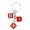 #7, variant on 1pc Fashion Charm Three Dice Key Chain, Creative Bag Pendants Keys Accessories For Men & Women, Ideal choice for Gifts
