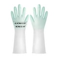 thumbnail image 3 of UNLLLL Reusable Rubber Dishwashing Cleaning Gloves For Kitchen Bathroom Non Slip Grippy Long Dish Washing Gloves With Flocked Cotton Liner Flexible Waterpr, for Indoor or Outdoor, 3 of 4
