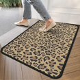 thumbnail image 4 of Brown and Black Leopard Print Door Rugs,Washable Non Slip Door Mats Indoor,Decorative Door Mats,Entry Mat Indoor for Entrance,Bedroom,Kitchen,Bathroom,30"x17", 4 of 6