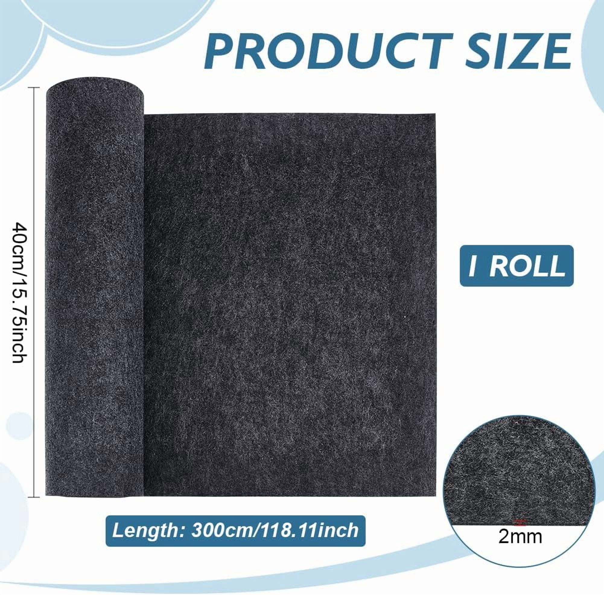 118x15.7inch Felt Roll Gray Craft Felt Fabric 2mm Thick Nonwoven Felt Roll for DIY Arts & Crafts Patchwork Sewing Deocoration GrayDIY