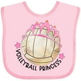 thumbnail image 3 of Inktastic Volleyball Princess- Tiara Girls Baby Bib, 3 of 4