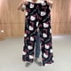 thumbnail image 3 of Pijama de franela de Anime Sanrio para mujer, pantalones flotantes de lana Kawaii en blanco y negro con dibujos animados, moda de otoño, 2023, 3 of 4
