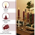thumbnail image 3 of 7 Inch Taper Candle Candle Sticks, 4PCS Pillar Candles Handmade Unscenteds Candlesticks for Festive, Party, Spell, Wedding, Home Decor, 3 of 5