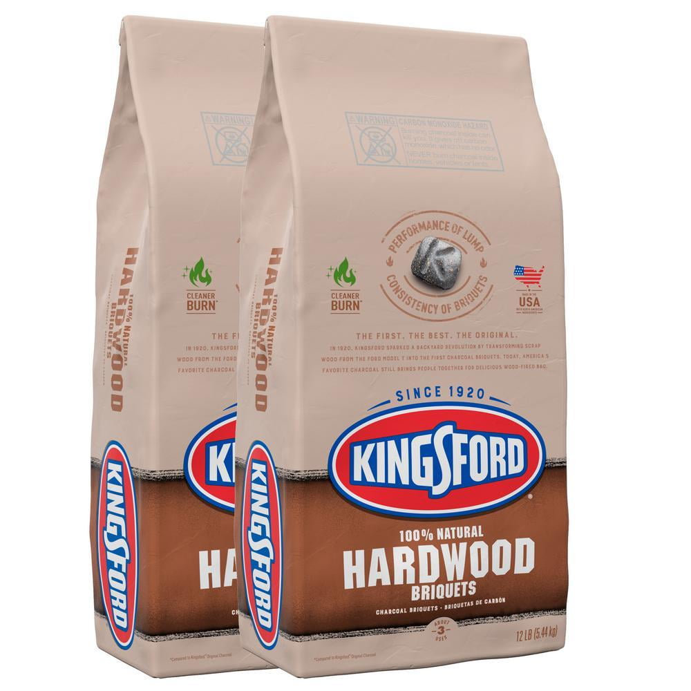 12 Lbs. 100% Natural Hardwood Charcoal Briquettes (2-Pack) - Walmart.com