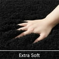 thumbnail image 5 of Junovo Soft Bathroom Rug Runner Absorbent Microfiber Bath Rugs for Bathroom Non Slip Bath Mat for Tub, Shower Floor,20"x32",Black, 5 of 6