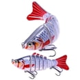 thumbnail image 5 of 10pcs Multi Sections Artificial Fishing Lure, Bionic Plastic Hard Wobbler Bait, Fishing Tackle, 5 of 8
