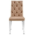 thumbnail image 3 of Canadian Roma Mocha Dining Chair Silver Legs, 3 of 3