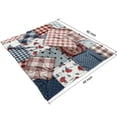 thumbnail image 2 of Pioneer Flower Floral Print Pattern Blanket,Comfortable Soft Flannel Throw Blanket,All Season,Warm Lightweight Blankets for Sofa Bed Couch Living Room Chair,50"x60", 2 of 4