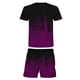 thumbnail image 4 of Pantalones cortos de manga corta transpirables para adultos con conjunto de dos piezas de jersey holgado estilo lavado con tinta, 4 of 4