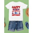 thumbnail image 3 of Happy 4Th Of July Day 8Th Bday T-Shirt Juniors -Image by Shutterstock,  x-Small, 3 of 4