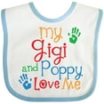 thumbnail image 3 of Inktastic My Gigi and Poppy Love Me Boys or Girls Baby Bib, 3 of 4