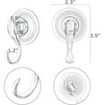 thumbnail image 2 of Crochets à Ventouse - Cintre pour Couronne Transparent Réutilisable Support de Ventouse Robuste pour Fenêtre Supports Géants Parfaits pour Salle de Bain Cuisine Porte en Verre, 2 of 6