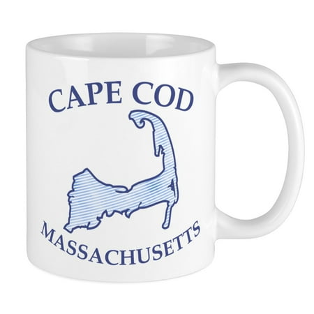 

CafePress - Preppy Vintage Blue Cape Cod Mug - Ceramic Coffee Tea Novelty Mug Cup 11 oz