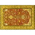 thumbnail image 1 of Ahgly Company Indoor Rectangle Animal Yellow Traditional Area Rugs, 2' x 4', 1 of 4