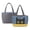 Blue and Yellow - Black Cat, variant on Cute Dog Print Tote Bag for Women Quilted Hobo Handbag with Side Pockets Reversible Satchel Shoulder Purse for Daily Use, Red