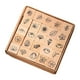 thumbnail image 1 of 25 mini sellos de madera para manualidades con estuche de almacenamiento. Plantas, 1 of 8