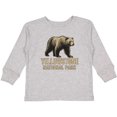 thumbnail image 3 of Inktastic Yellowstone National Park Bear Illustration Boys or Girls Long Sleeve Toddler T-Shirt, 3 of 5