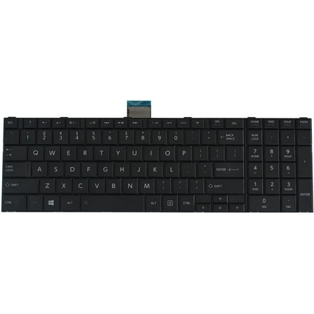 New Laptop Keyboard Replacement for Toshiba Satellite C70-B C70D-B C75-A C75D-A C75D-B, US Layout Black Color