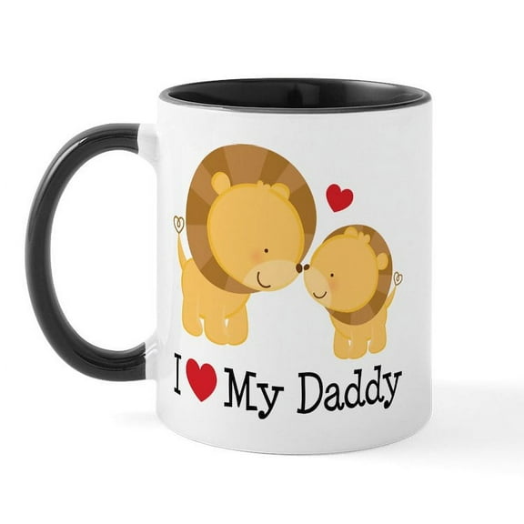 CafePress - I Heart My Daddy Mug - 11 oz Ceramic Mug - Novelty Coffee Tea Cup