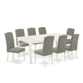 thumbnail image 2 of East West Furniture Dining Room Set Linen White, DOEN9-LWH-06, 2 of 6
